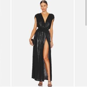 Norma Kamali Athena Gown in Black